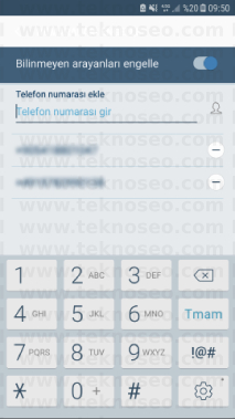 Samsung numarası engelleme, nasıl bloke edilir, Android numarası engelleme, Samsung numarası engelleme kaldırma
