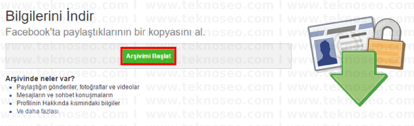 Facebook verilerinin bir kopyasını indirmek, Facebook mesajlarını arşivlemek, Facebook'ta silinen mesajları geri getirmek, Facebook'ta silinen fotoğraflar çekmek