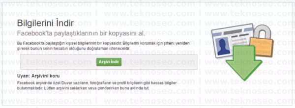 Facebook verilerinin bir kopyasını indirmek, Facebook mesajlarını arşivlemek, Facebook'ta silinen mesajları geri getirmek, Facebook'ta silinen fotoğraflar çekmek