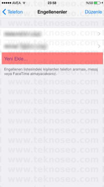 iPhone numarası engelleme, nasıl engellenir, iPhone numarası engelleme, iPhone bloke listesi