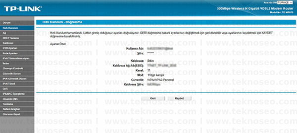 TP-Link TD-W9970 Arayüz Giriş Şifresi, TP-Link TD-W9970 Modem Kurulumu, TP-Link TD-W9970 Kablosuz Ayarlar, TP-Link TD-W9970 Sıfırlama
