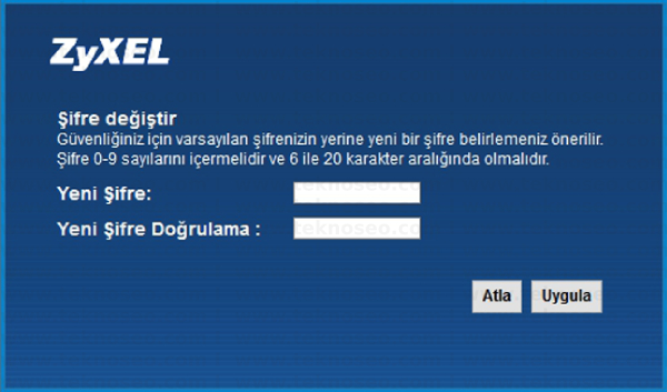 Zyxel VMG1312-B10D Arayüz Giriş Parolası, Zyxel VMG1312-B10D Modem Kurulumu, Zyxel VMG1312-B10D Kablosuz Ayarları, Zyxel VMG1312-B10D Sıfırlama